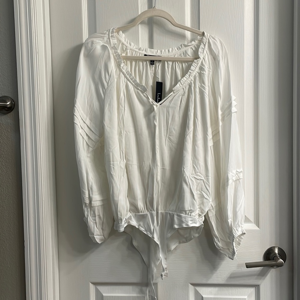 Lulu’s White Bodysuit NWT size M